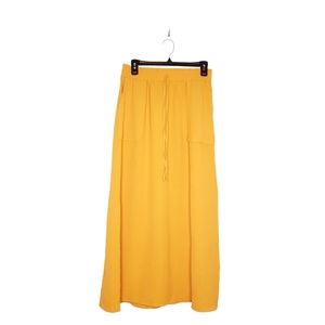 NYCC Elastic Waist Yellow Boho Maxi Skirt Size S